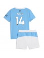 Billige Manchester City Nico Gonzalez #14 Hjemmedraktsett Barn 2025-26 Kortermet (+ Korte bukser)
